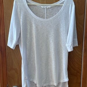 Athleta White Short Sleeve Top